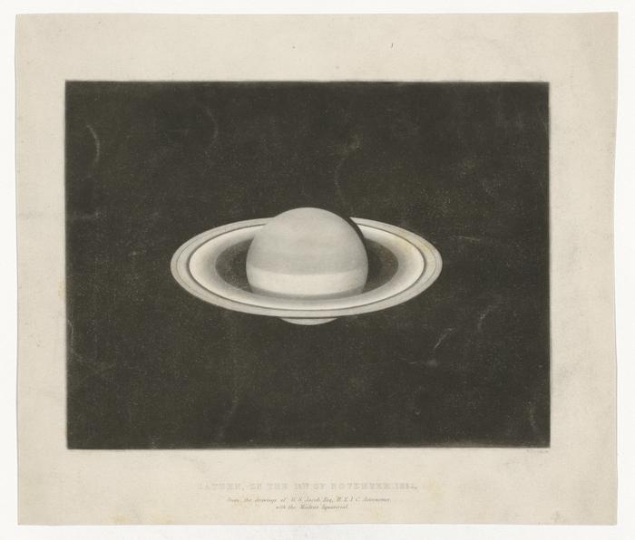 Saturn, on the 15th of November 1852, from the Saturof W. S. Jacob, Esq. H.E.I.C. Astronomer, with the Madras Equatorial (original title)